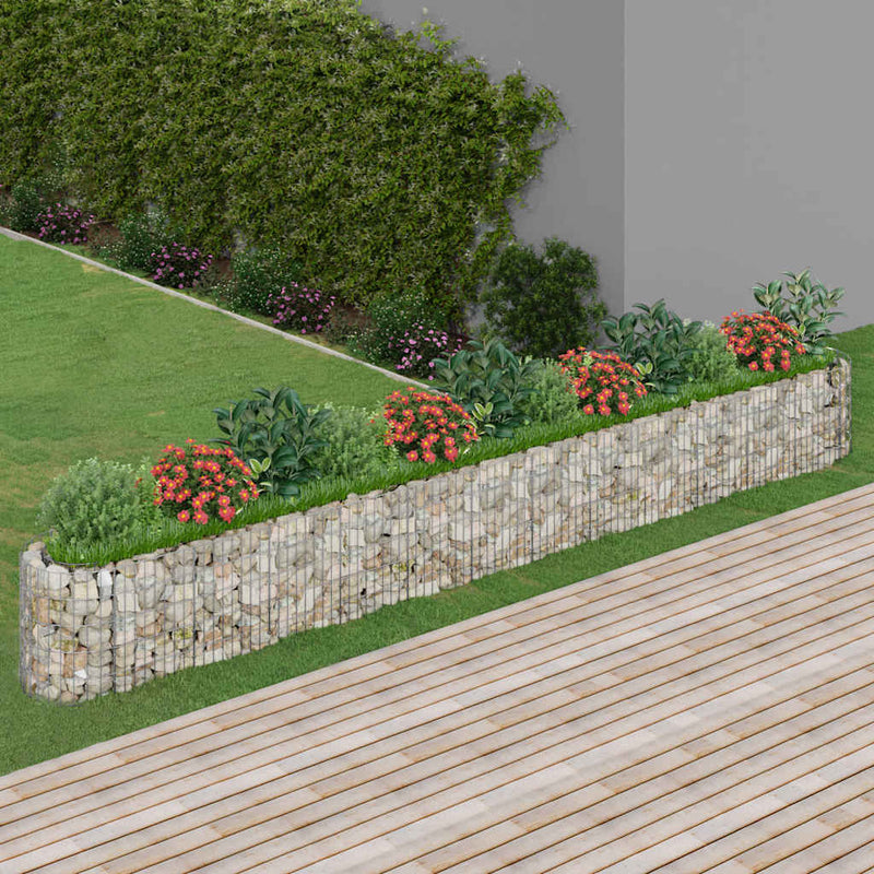 Load image into Gallery viewer, Vidaxl gabion plantenbak verhoogd 470x50x50 cm gegalvaniseerd ijzer
