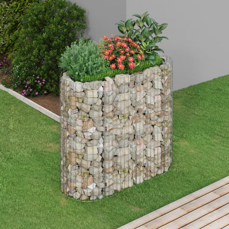 Load image into Gallery viewer, Vidaxl gabion plantenbak verhoogd 120x50x100 cm gegalvaniseerd ijzer
