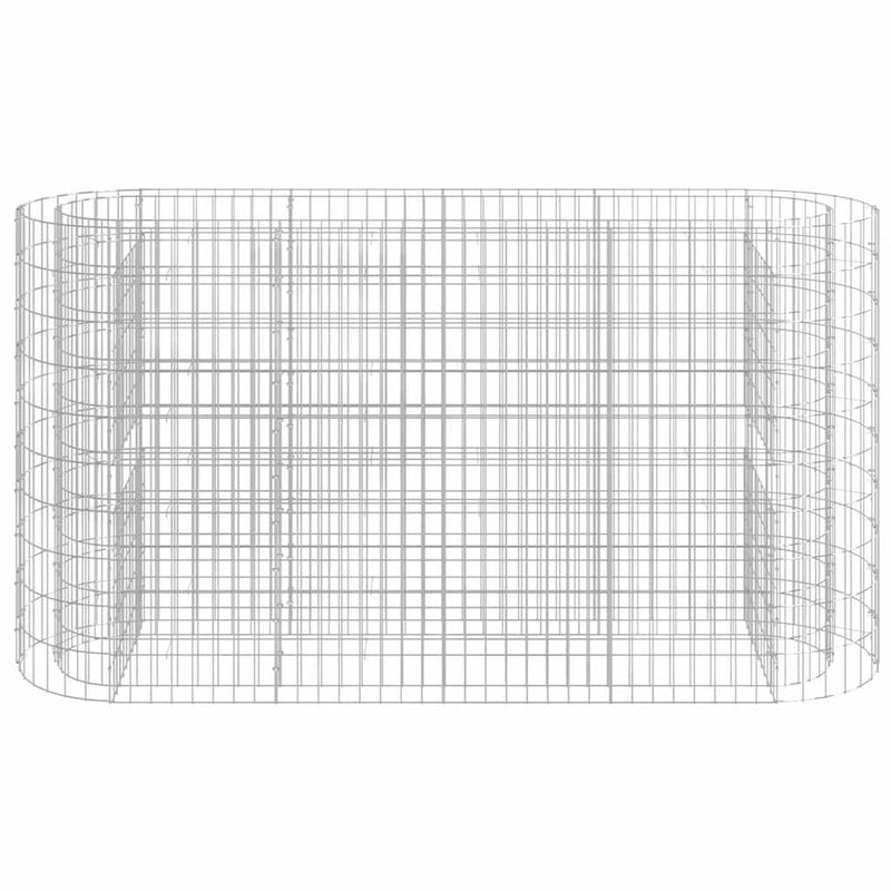 Load image into Gallery viewer, Vidaxl gabion plantenbak verhoogd 190x50x100 cm gegalvaniseerd ijzer
