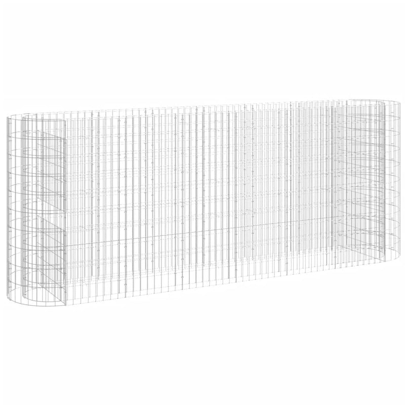 Load image into Gallery viewer, VidaXL Gabion plantenbak verhoogd 260x50x100 cm gegalvaniseerd ijzer
