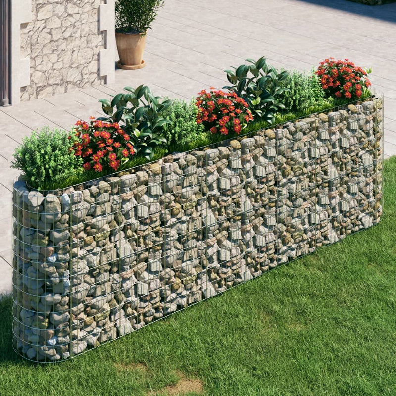Load image into Gallery viewer, VidaXL Gabion plantenbak verhoogd 330x50x100 cm gegalvaniseerd ijzer
