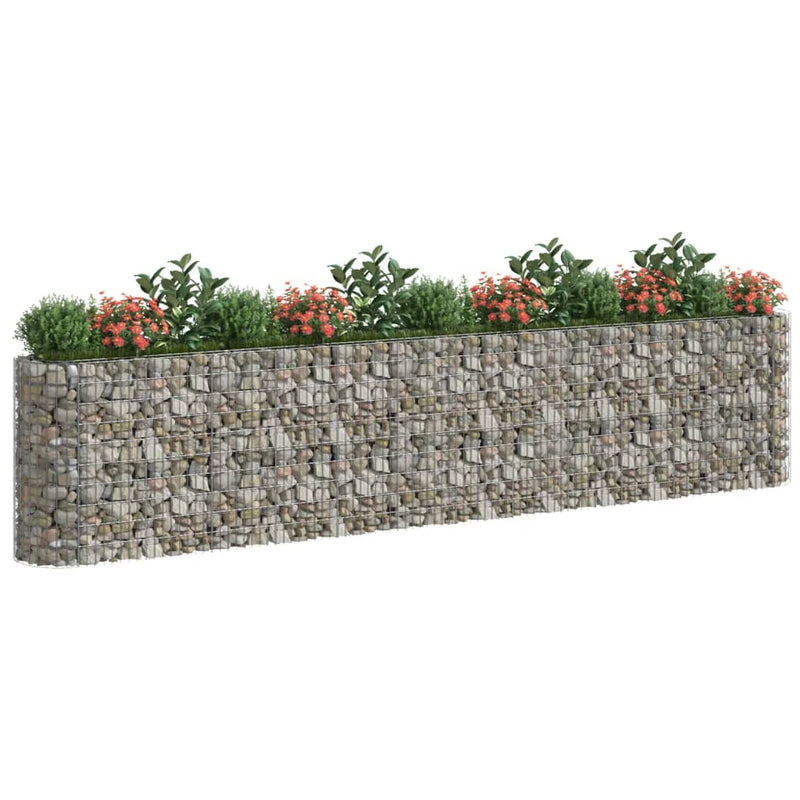 Load image into Gallery viewer, VidaXL Gabion plantenbak verhoogd 470x50x100 cm gegalvaniseerd ijzer
