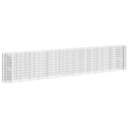 VidaXL Gabion plantenbak verhoogd 540x50x100 cm gegalvaniseerd ijzer