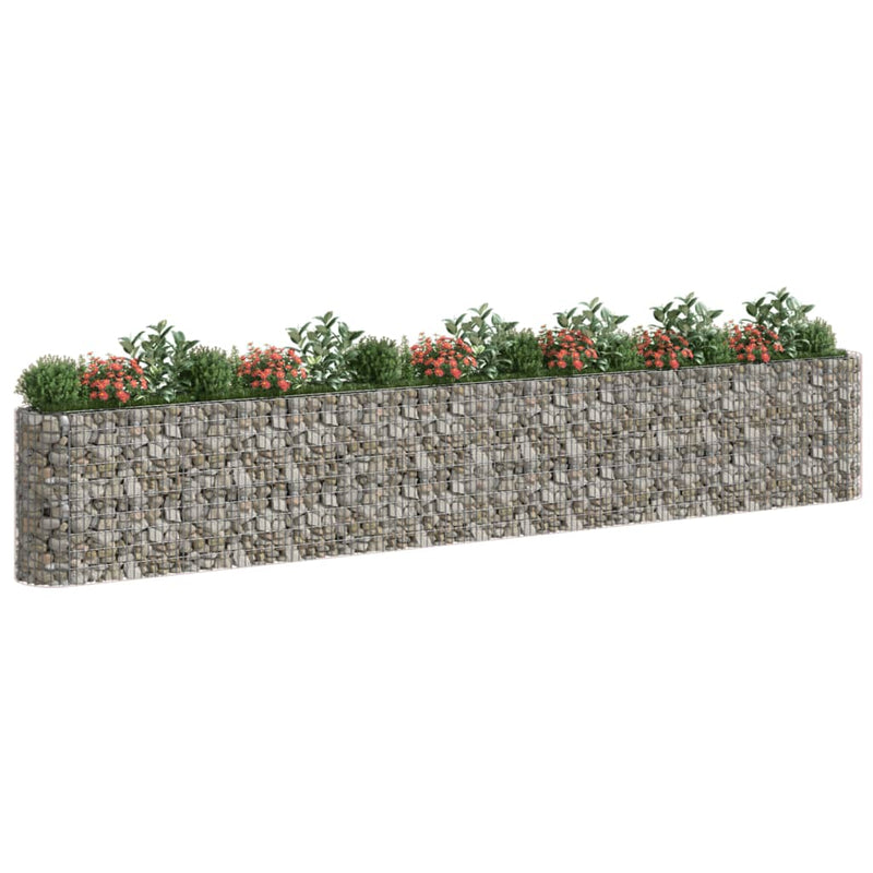 Load image into Gallery viewer, VidaXL Gabion plantenbak verhoogd 610x50x100 cm gegalvaniseerd ijzer
