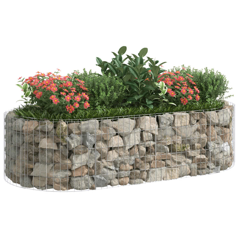 Load image into Gallery viewer, Vidaxl gabion plantenbak verhoogd 200x100x50 cm gegalvaniseerd ijzer
