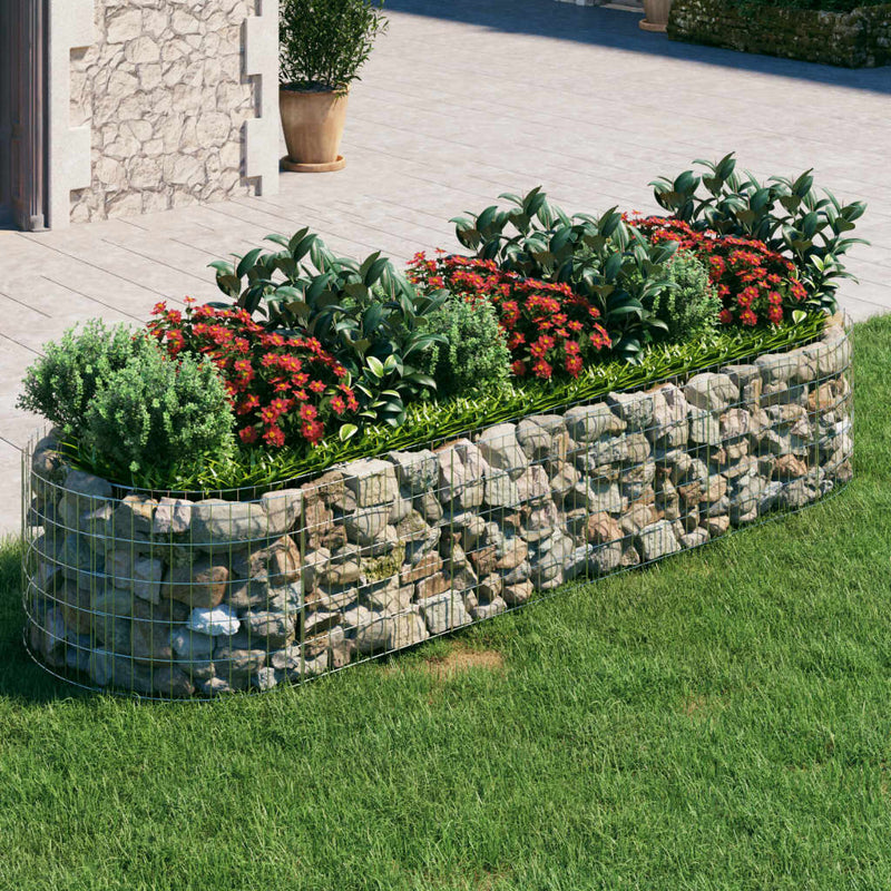 Load image into Gallery viewer, Vidaxl gabion plantenbak verhoogd 300x100x50 cm gegalvaniseerd ijzer
