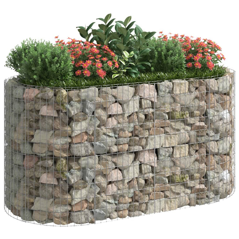 Load image into Gallery viewer, VidaXL Gabion plantenbak verhoogd 200x100x100 cm gegalvaniseerd ijzer
