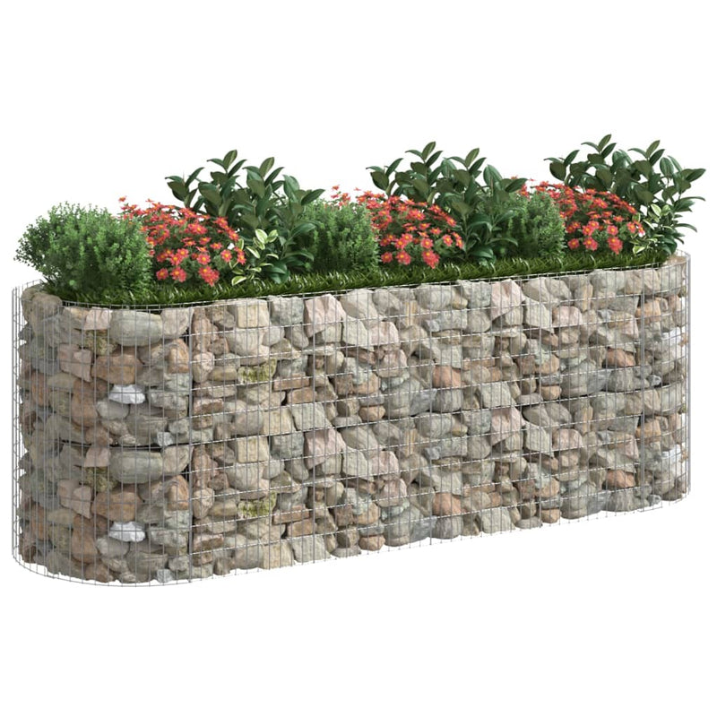 Load image into Gallery viewer, VidaXL Gabion plantenbak verhoogd 300x100x100 cm gegalvaniseerd ijzer
