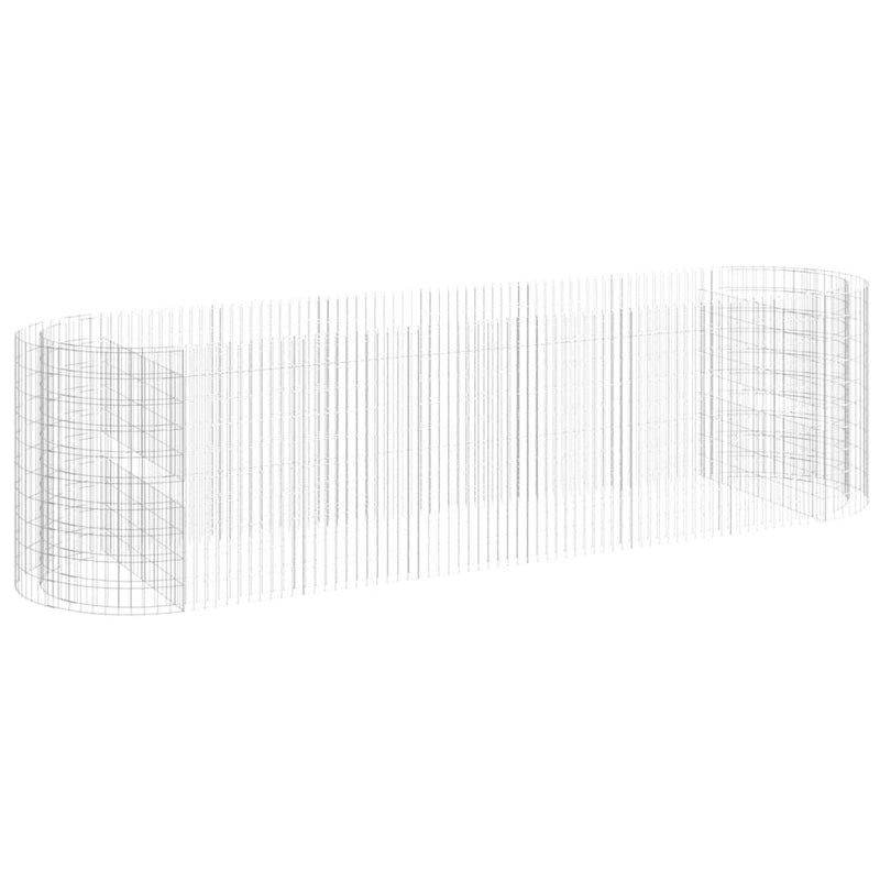 Load image into Gallery viewer, VidaXL Gabion plantenbak verhoogd 400x100x100 cm gegalvaniseerd ijzer
