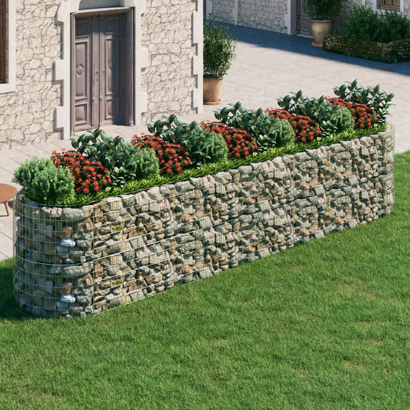 Load image into Gallery viewer, VidaXL Gabion plantenbak verhoogd 500x100x100 cm gegalvaniseerd ijzer
