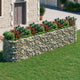 VidaXL Gabion plantenbak verhoogd 500x100x100 cm gegalvaniseerd ijzer