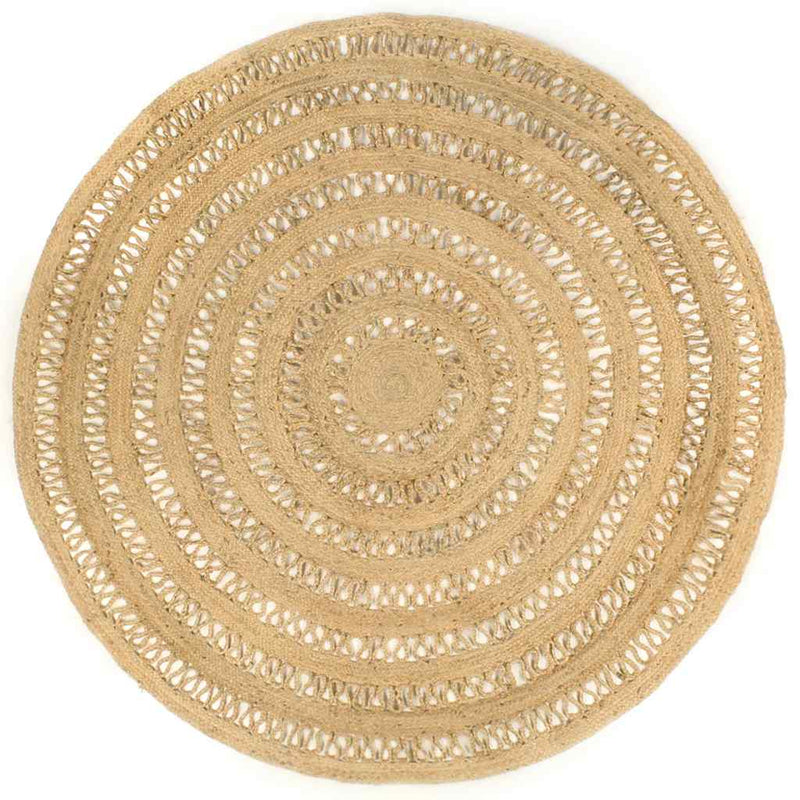 Load image into Gallery viewer, Vidaxl vloerkleed handgemaakt 210 cm gevlochten jute
