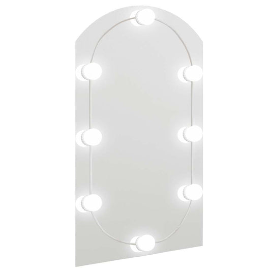 Vidaxl spiegel met led-verlichting boog 70x40 cm glas