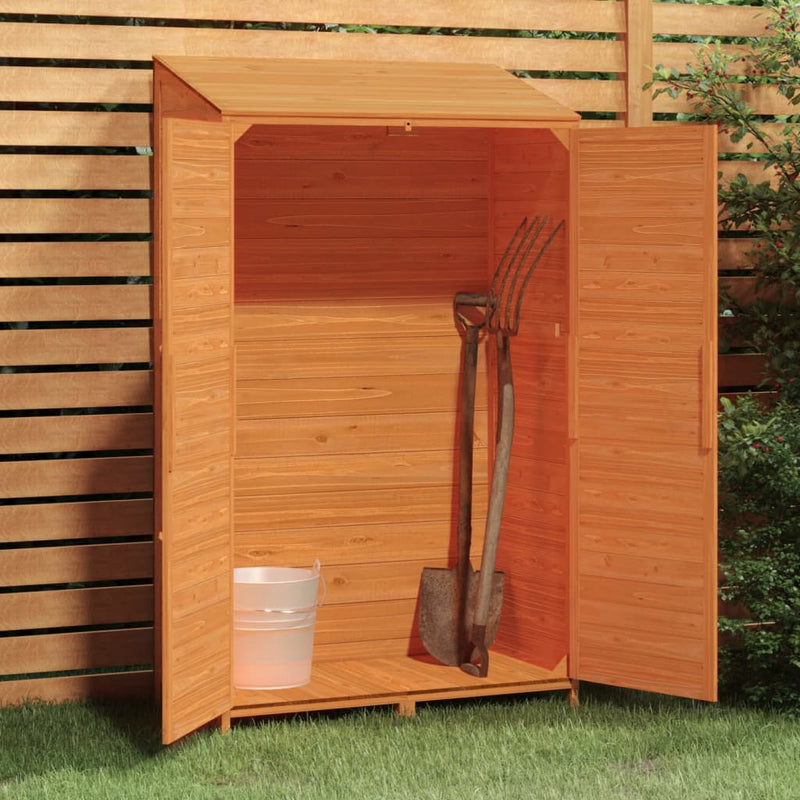 Load image into Gallery viewer, Vidaxl tuinschuur 102x52x174,5 cm massief vurenhout bruin
