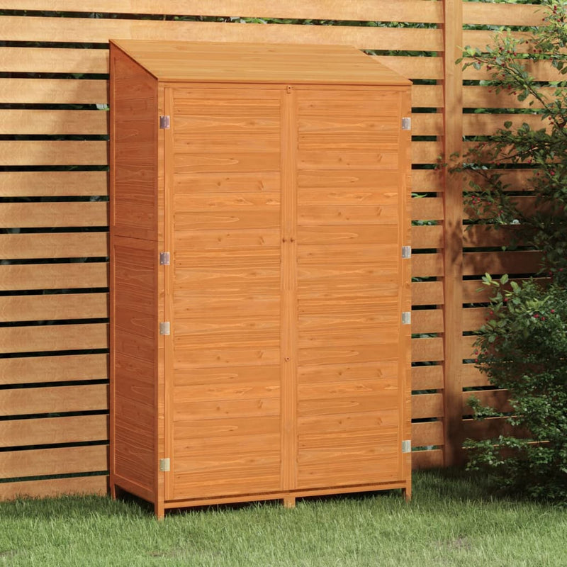 Load image into Gallery viewer, Vidaxl tuinschuur 102x52x174,5 cm massief vurenhout bruin
