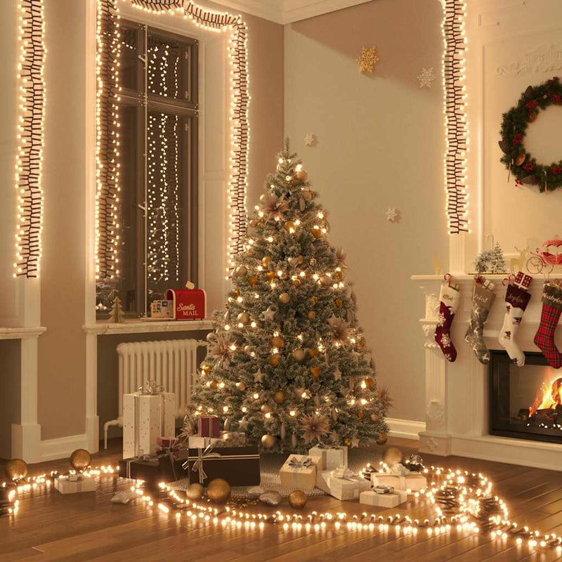 Load image into Gallery viewer, Vidaxl lichtslinger cluster met 400 led's warmwit 7,4 m pvc
