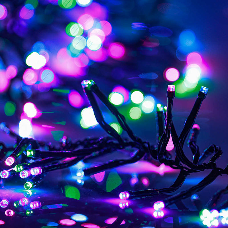 Load image into Gallery viewer, Vidaxl lichtslinger cluster met 2000 led's pastel meerkleurig pvc
