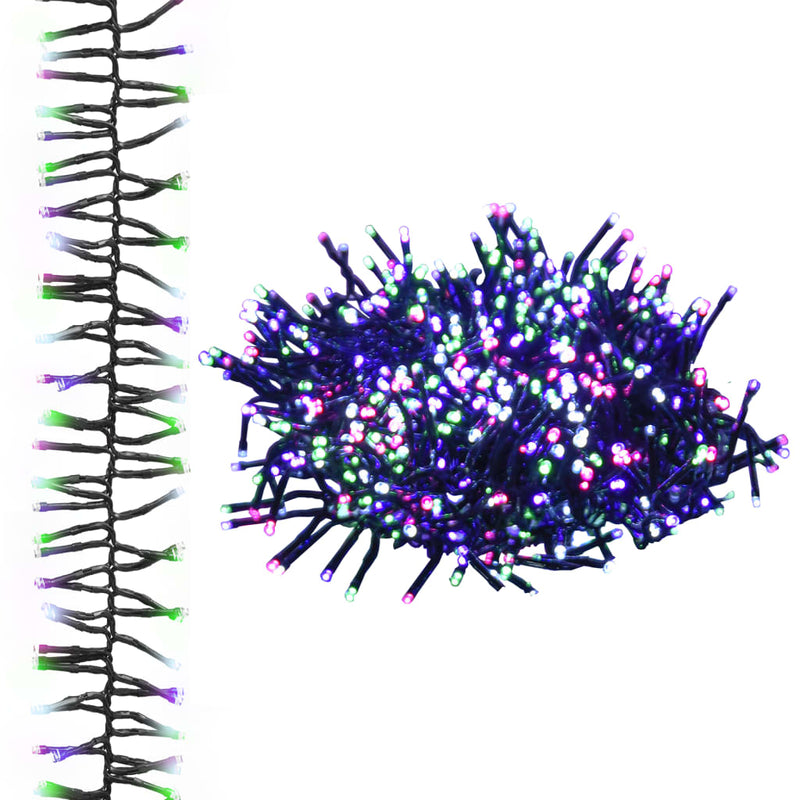 Load image into Gallery viewer, Vidaxl lichtslinger cluster met 3000 led's pastel meerkleurig 23 m pvc
