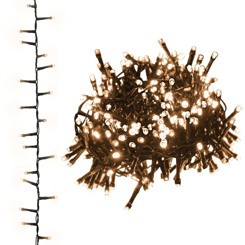 Load image into Gallery viewer, Vidaxl lichtslinger compact met 400 led's warmwit 13 m pvc
