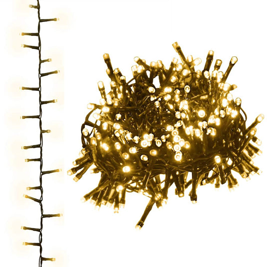 Vidaxl lichtslinger compact met 2000 led's warmwit 45 m pvc