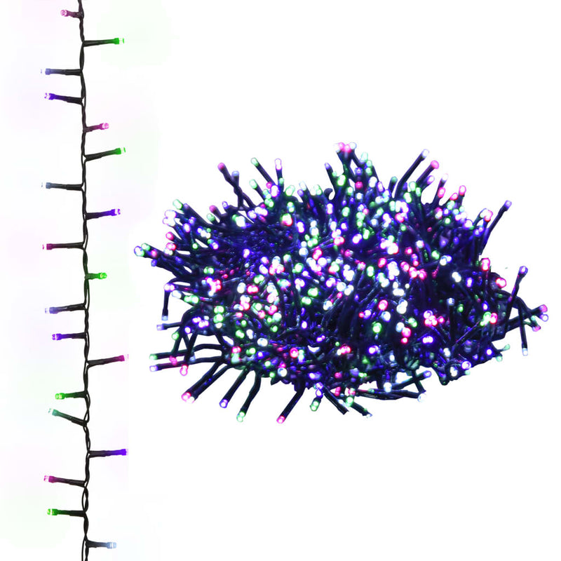 Load image into Gallery viewer, Vidaxl lichtslinger compact met 2000 led's pastel meerkleurig 45 m pvc
