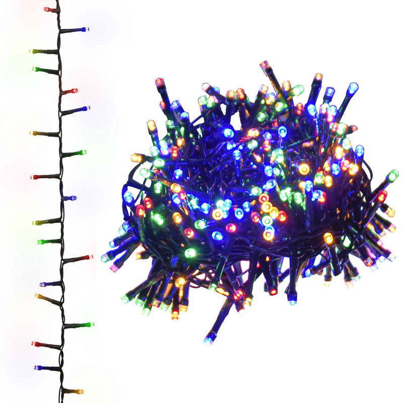 Load image into Gallery viewer, Vidaxl lichtslinger compact met 3000 led's meerkleurig 65 m pvc

