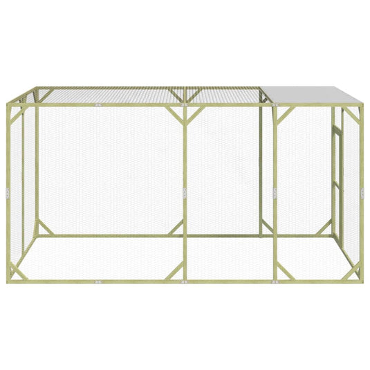VidaXL Kippenhok 200x400x200 cm geïmpregneerd massief grenenhout
