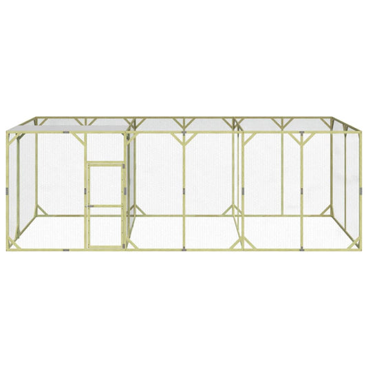 VidaXL Kippenhok 600x300x200 cm geïmpregneerd massief grenenhout