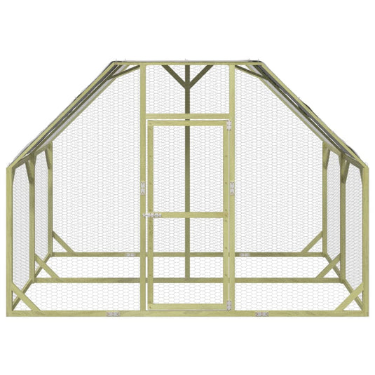 VidaXL Kippenhok 268x200x190 cm geïmpregneerd massief grenenhout