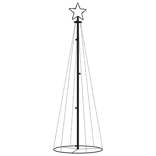 Vidaxl kegelkerstboom 108 led's 70x180 cm meerkleurig