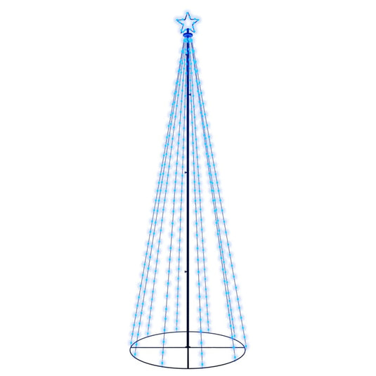 VidaXL Kegelkerstboom 310 LED's 100x300 cm blauw