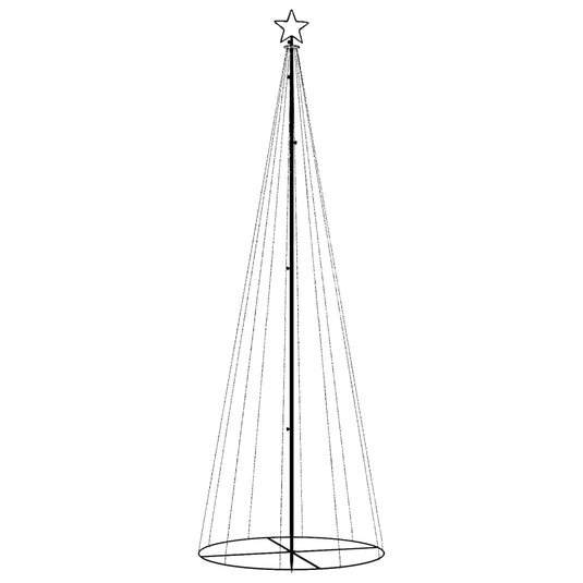 VidaXL Kegelkerstboom 310 LED's 100x300 cm blauw