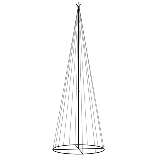 Vidaxl kegelkerstboom 732 led's meerkleurig 160x500 cm