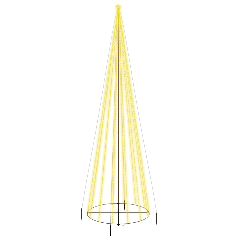 Load image into Gallery viewer, Vidaxl kegelkerstboom 1134 led's warmwit 230x800 cm
