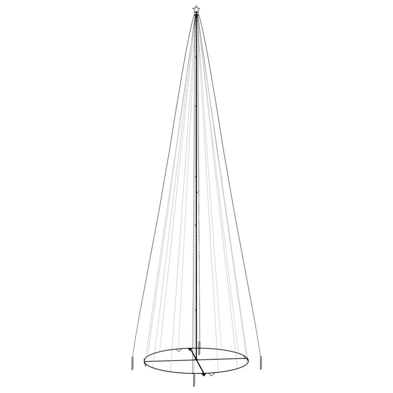 Load image into Gallery viewer, Vidaxl kegelkerstboom 1134 led's warmwit 230x800 cm
