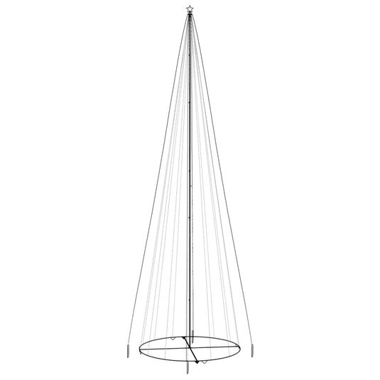 Vidaxl kegelkerstboom 1134 led's blauw 230x800 cm