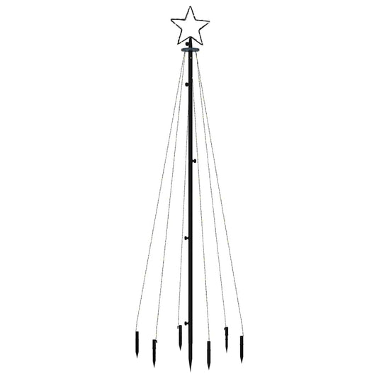 Vidaxl kerstboom met grondpin 108 led's warmwit 180 cm
