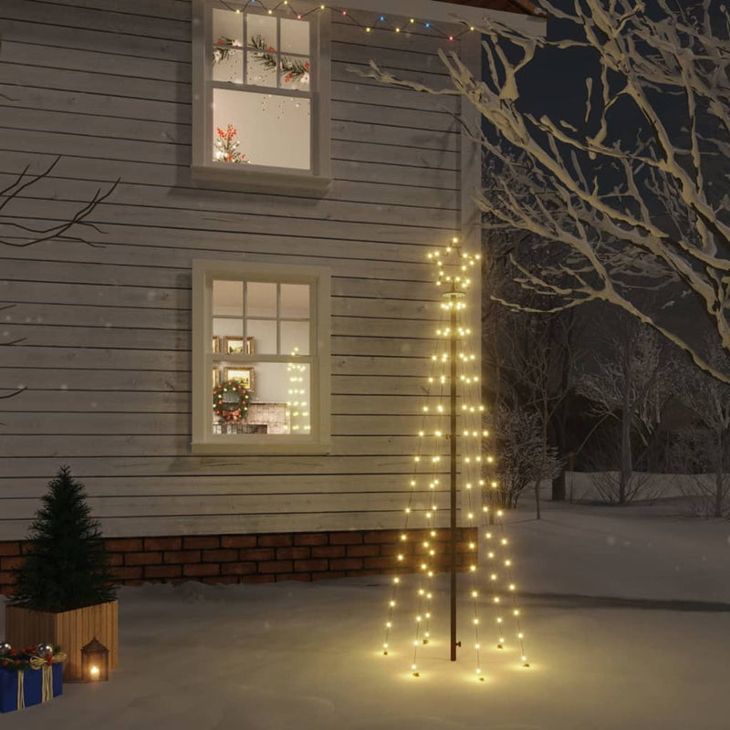 Load image into Gallery viewer, Vidaxl kerstboom met grondpin 108 led's warmwit 180 cm
