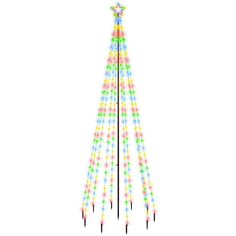 Afbeelding laden in galerijviewer, Vidaxl kerstboom met grondpin 310 led's meerkleurig 300 cm
