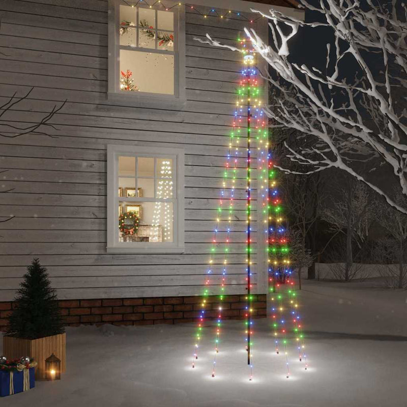 Afbeelding laden in galerijviewer, Vidaxl kerstboom met grondpin 310 led's meerkleurig 300 cm
