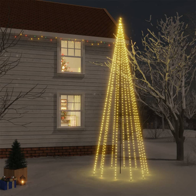 Load image into Gallery viewer, Vidaxl kerstboom met grondpin 732 led's warmwit 500 cm
