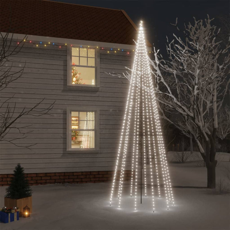 Load image into Gallery viewer, VidaXL Kerstboom met grondpin 732 LED's koudwit 500 cm
