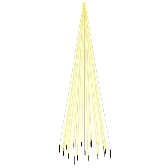 VidaXL Kerstboom met grondpin 1134 LED's warmwit 800 cm