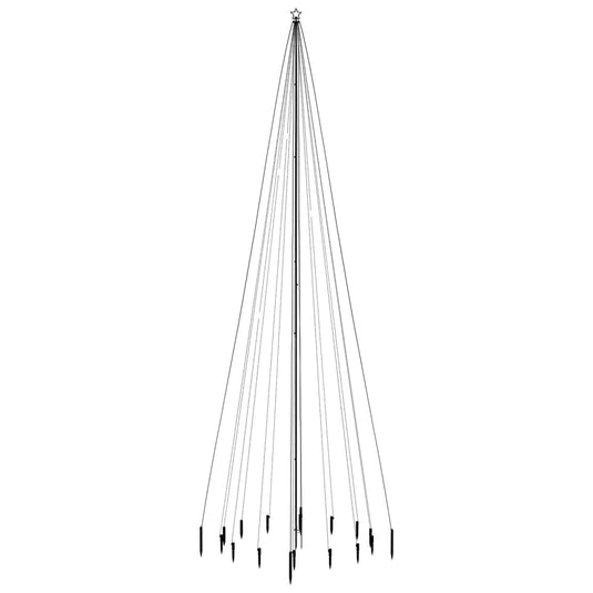 VidaXL Kerstboom met grondpin 1134 LED's warmwit 800 cm