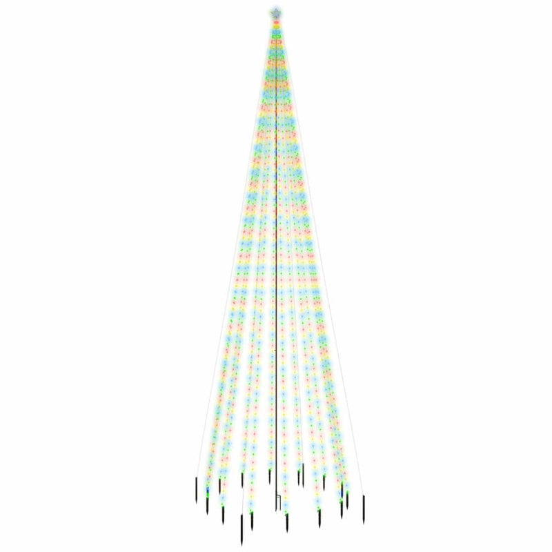 Load image into Gallery viewer, Vidaxl kerstboom met grondpin 1134 led's meerkleurig 800 cm
