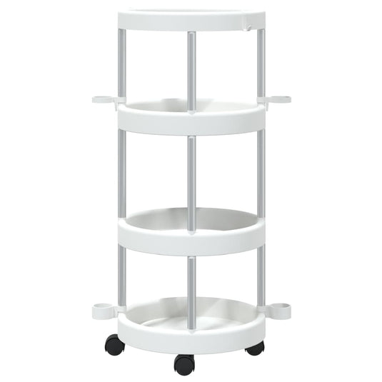 Vidaxl schoonmaakwagen met opbergmand aluminium