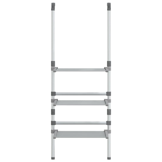 Vidaxl droogrek 3-laags hangend aluminium