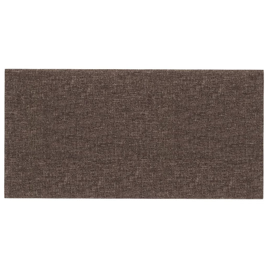 VidaXL Wandpanelen 12 st 0,54 m² 30x15 cm stof taupe