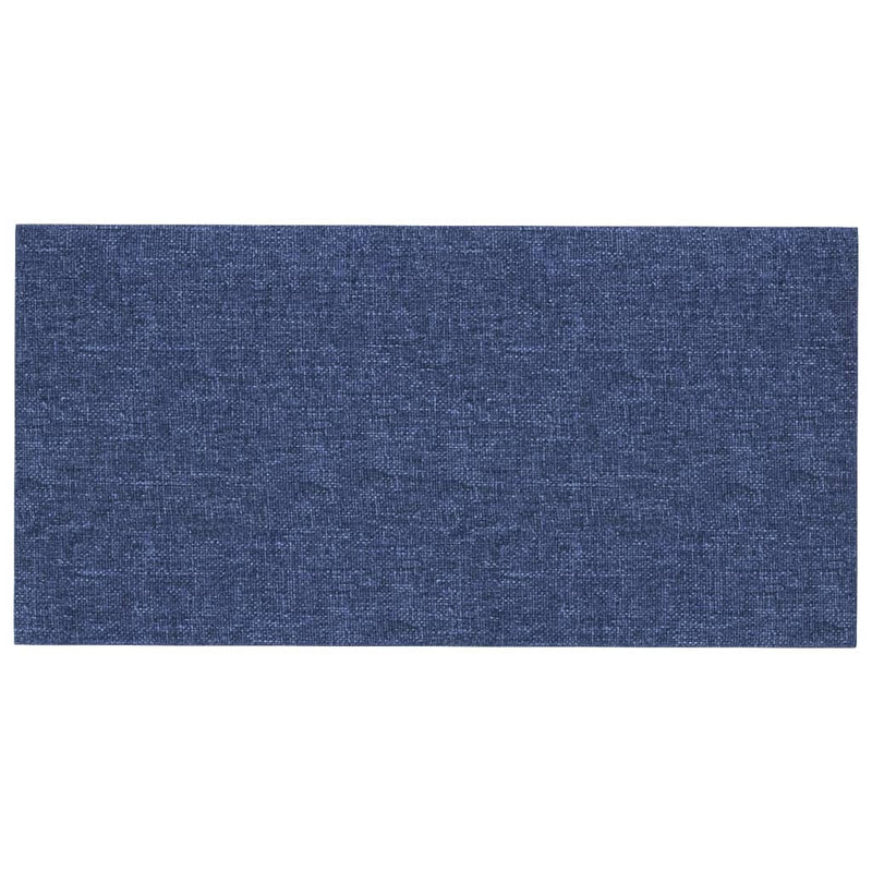 Load image into Gallery viewer, Vidaxl wandpanelen 12 st 0,54 m² 30x15 cm stof blauw
