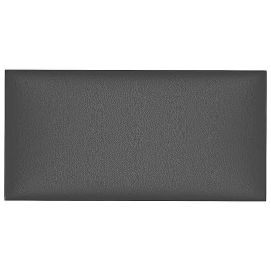 Vidaxl wandpanelen 12 st 0,54 m² 30x15 cm kunstleer grijs